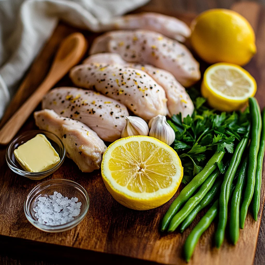 Fresh lemons and garlic cloves for Incredible Lemon Garlic Chicken Skillet recipe