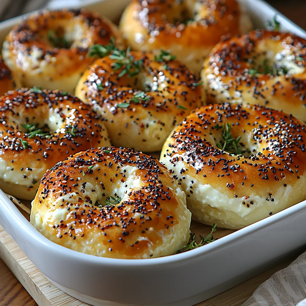 golden brown cottage cheese bagels fresh from the oven with a crispy crust and soft center