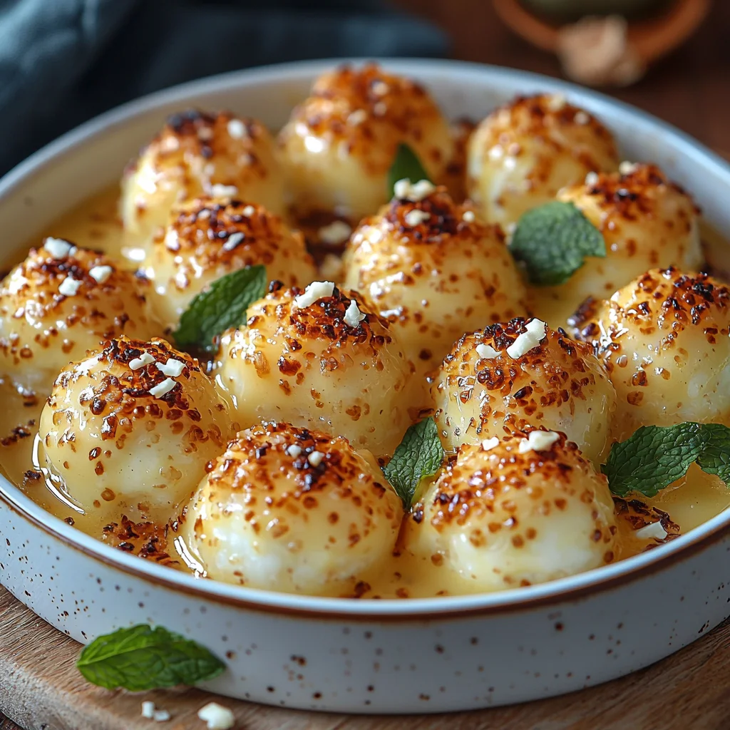 golden high protein coconut macaroons with glossy coconut coating and toasted edges, served in a white ceramic dish