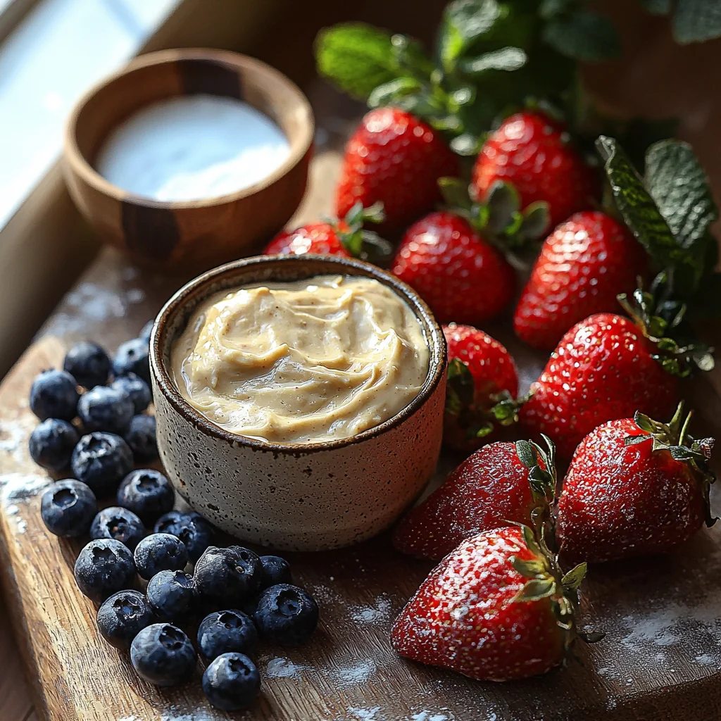 golden high protein stuffed French toast with creamy filling oozing out, topped with fresh berries