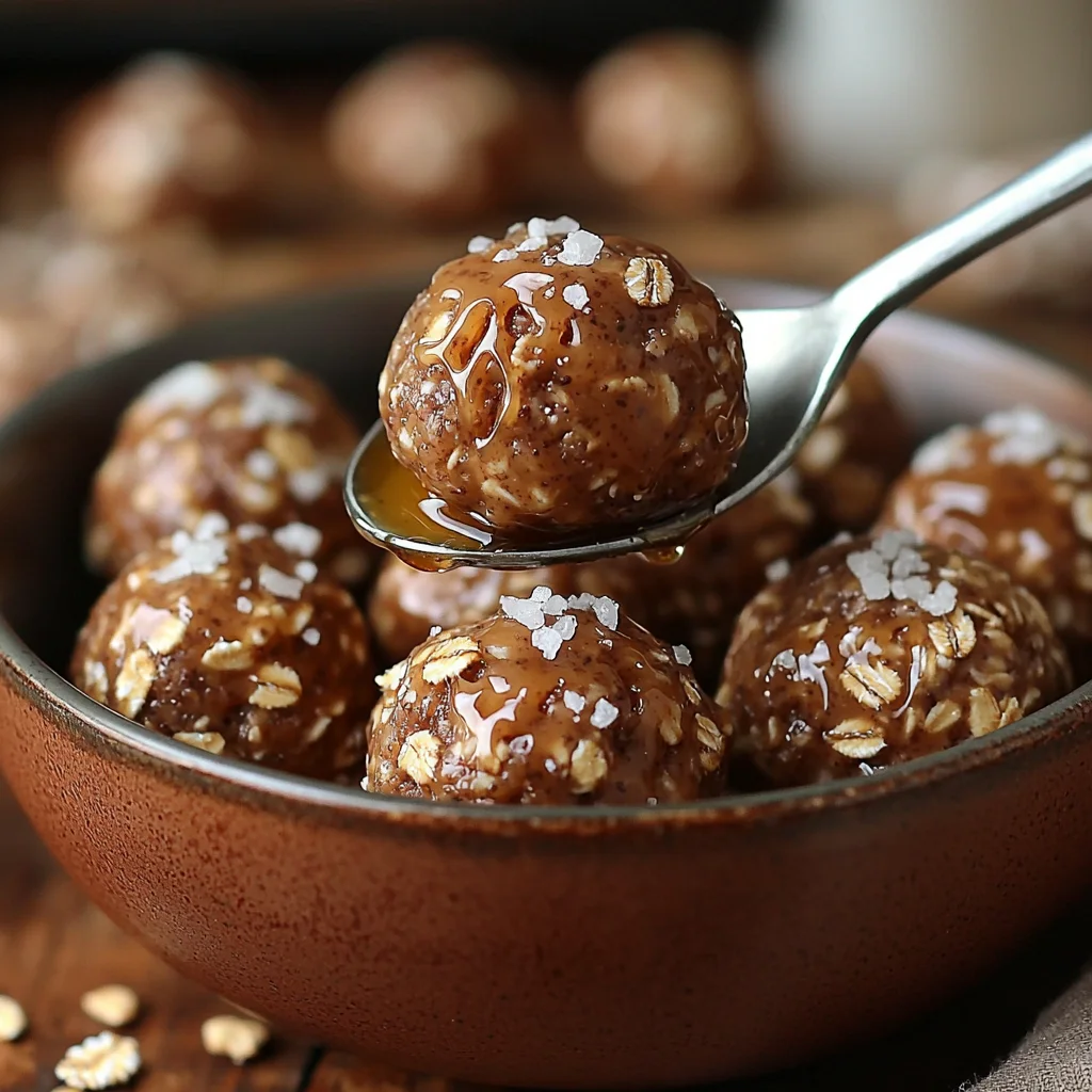 almond butter protein energy balls with glossy coating and crushed nuts, ready to eat