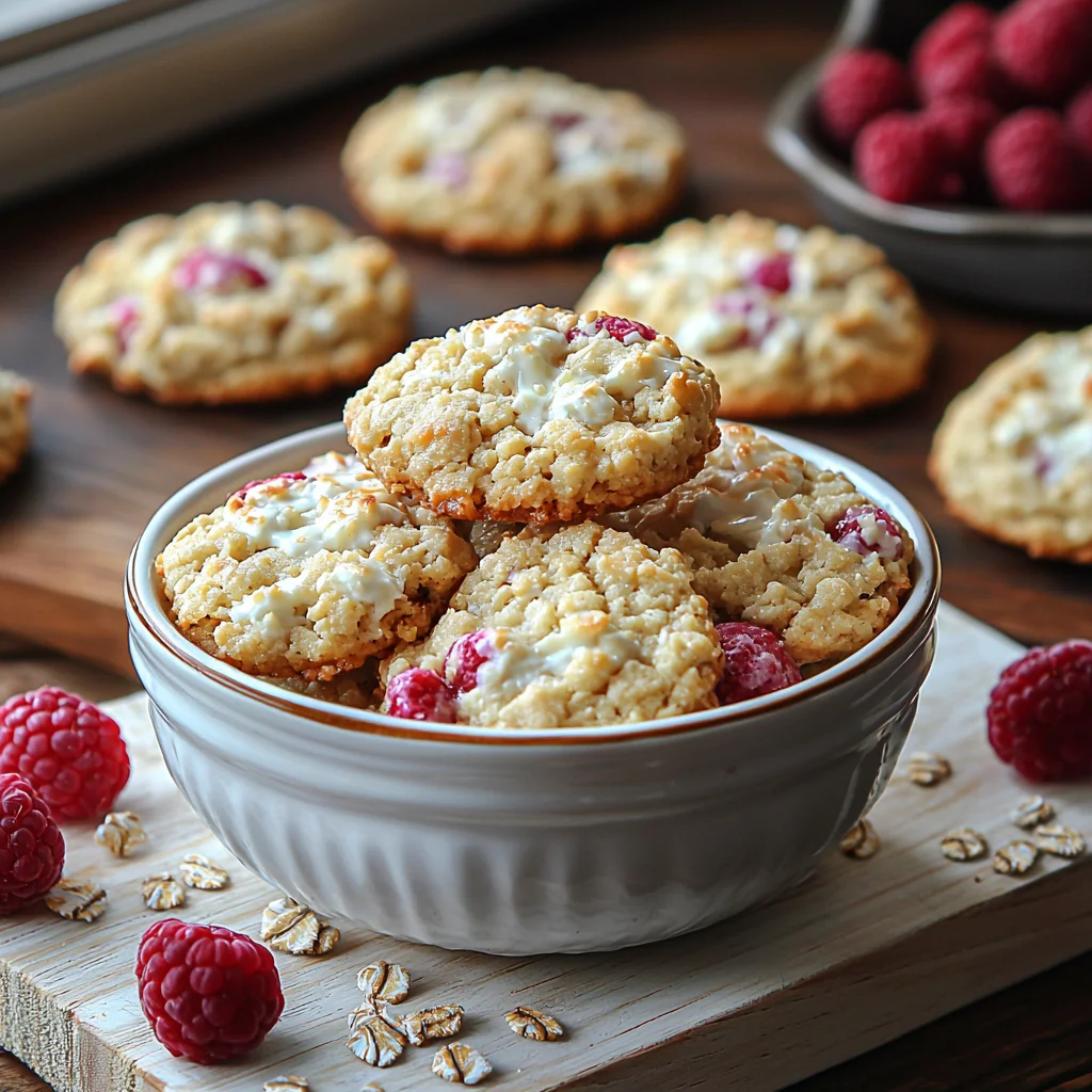 golden cottage cheese protein cookies with soft centers and crispy edges on a white ceramic baking sheet