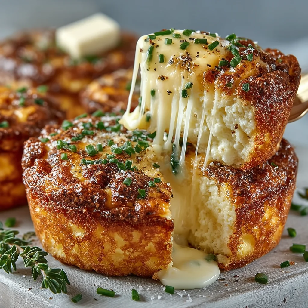 golden high protein egg muffin cups with melted cheese and fresh herbs baked in ceramic ramekins