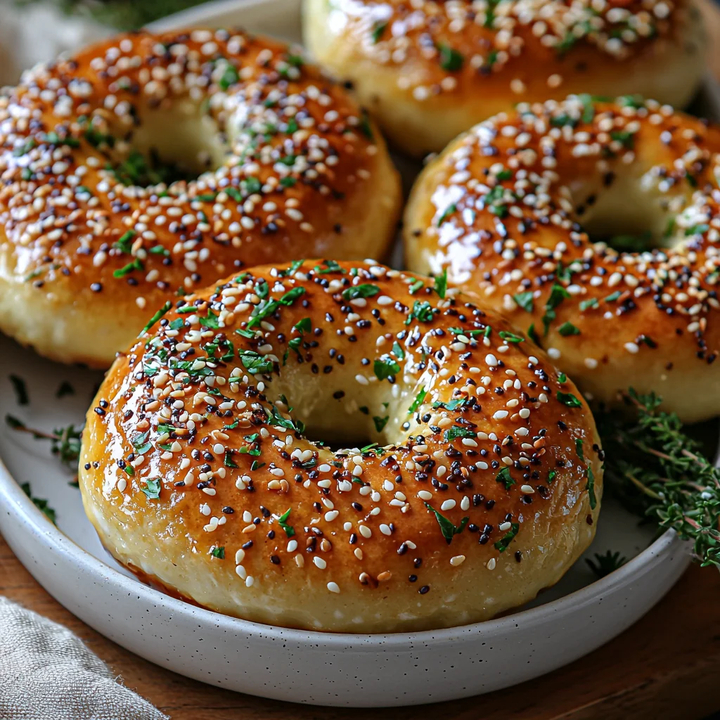 golden brown air fryer cottage cheese bagels with crispy edges and soft centers, topped with sesame seeds