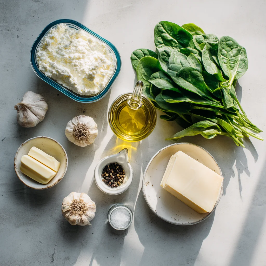 creamy cottage cheese alfredo sauce coating pasta with golden edges and fresh parsley garnish